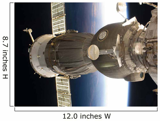 Soyuz Spacecraft Backdropped Earth Wall Decal