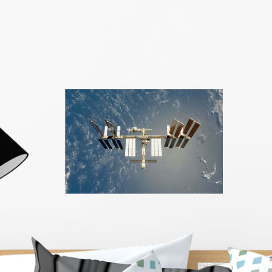 International Space Station Backdropped Wall Decal Design 15
