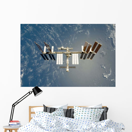 International Space Station Backdropped Wall Decal Design 15