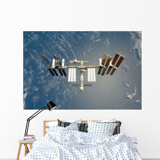 International Space Station Backdropped Wall Decal Design 15