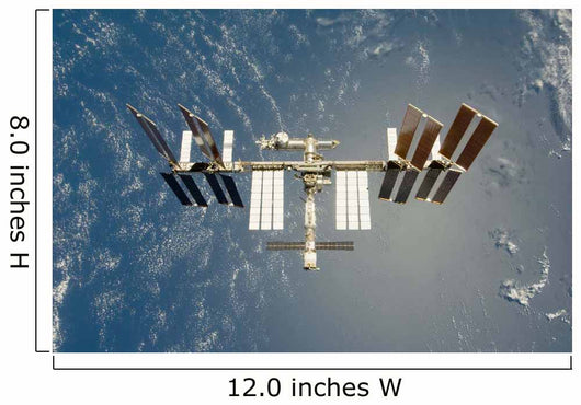 International Space Station Backdropped Wall Decal Design 15