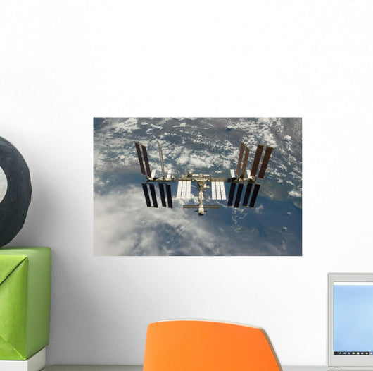 International Space Station Backdropped Wall Decal Design 14
