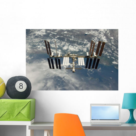 International Space Station Backdropped Wall Decal Design 14