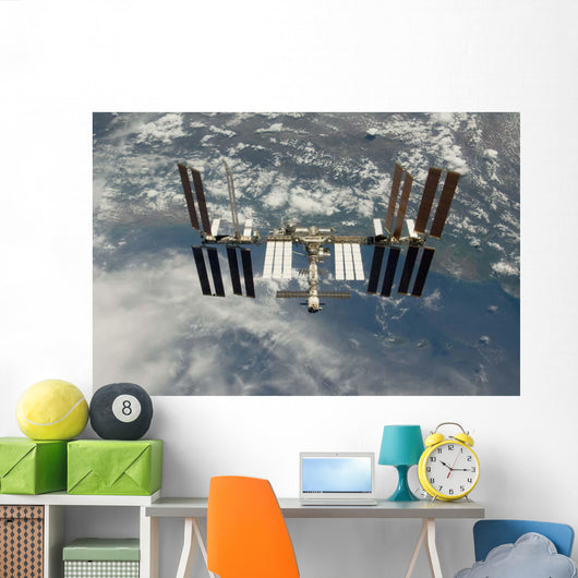 International Space Station Backdropped Wall Decal Design 14
