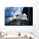 Space Shuttle Discovery Backdropped Wall Decal Design 2