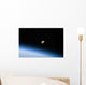 Gibbous Moon Visible above Wall Decal Design 2