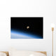 Gibbous Moon Visible above Wall Decal Design 2