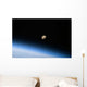 Gibbous Moon Visible above Wall Decal Design 2