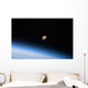 Gibbous Moon Visible above Wall Decal Design 2