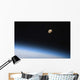 Gibbous Moon Visible above Wall Decal Design 1
