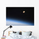 Gibbous Moon Visible above Wall Decal Design 1