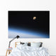 Gibbous Moon Visible above Wall Decal Design 1