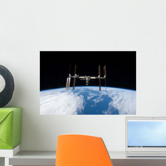 International Space Station Backdropped Wall Decal Design 13