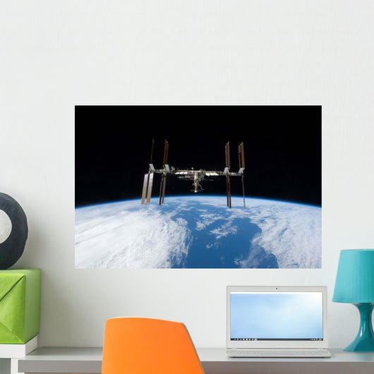 International Space Station Backdropped Wall Decal Design 13