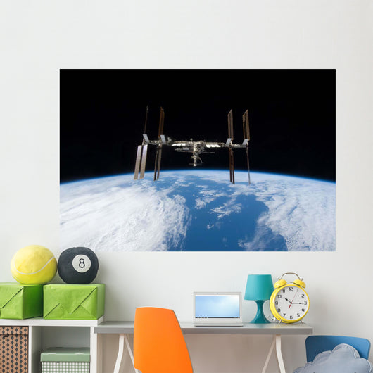 International Space Station Backdropped Wall Decal Design 13