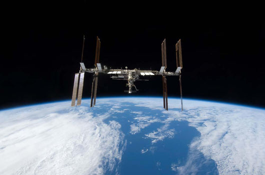 International Space Station Backdropped Wall Decal Design 13