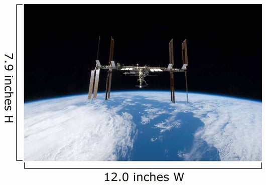 International Space Station Backdropped Wall Decal Design 13