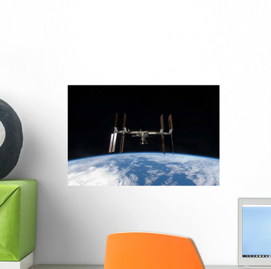 International Space Station Backdropped Wall Decal Design 12