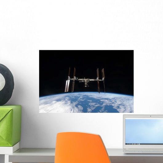 International Space Station Backdropped Wall Decal Design 12