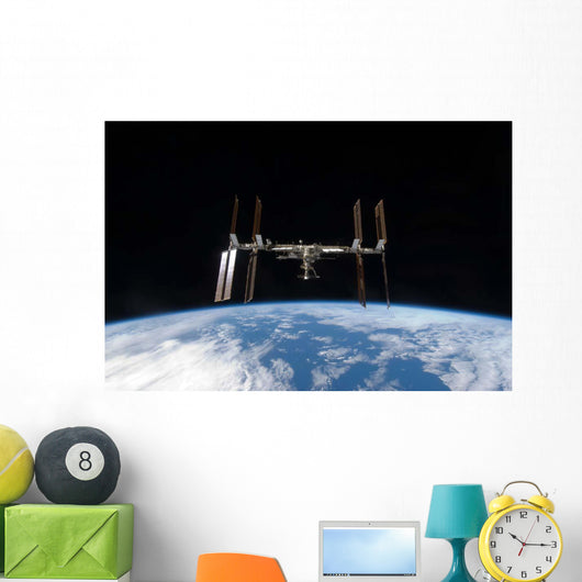 International Space Station Backdropped Wall Decal Design 12