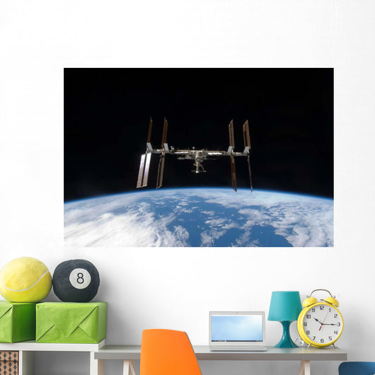 International Space Station Backdropped Wall Decal Design 12