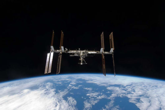 International Space Station Backdropped Wall Decal Design 12
