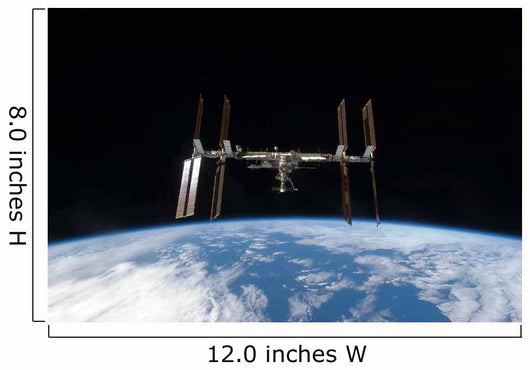 International Space Station Backdropped Wall Decal Design 12