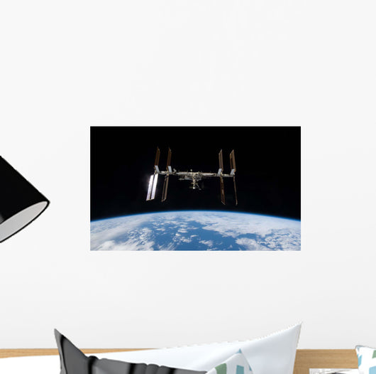 International Space Station Backdropped Wall Decal Design 11