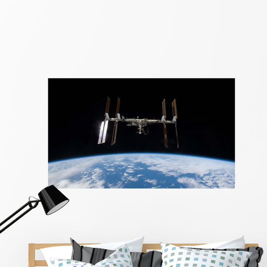 International Space Station Backdropped Wall Decal Design 11