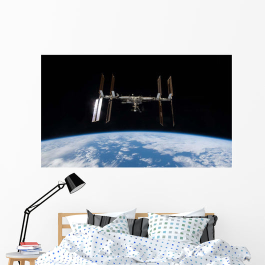 International Space Station Backdropped Wall Decal Design 11