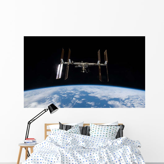 International Space Station Backdropped Wall Decal Design 11