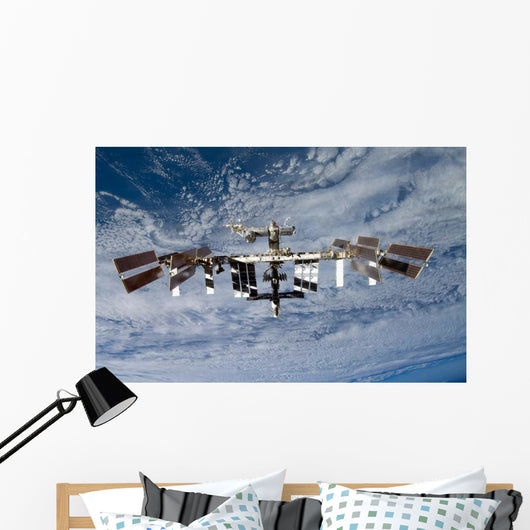 International Space Station Backdropped Wall Decal Design 10