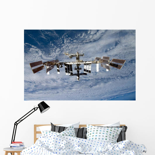 International Space Station Backdropped Wall Decal Design 10
