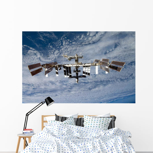 International Space Station Backdropped Wall Decal Design 10