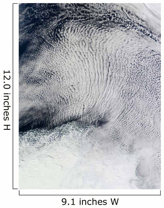 Cloud Patterns and Sea Wall Decal
