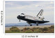 Space Shuttle Discovery's Main Wall Decal