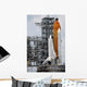 Space Shuttle Endeavour Launch Wall Decal Design 2