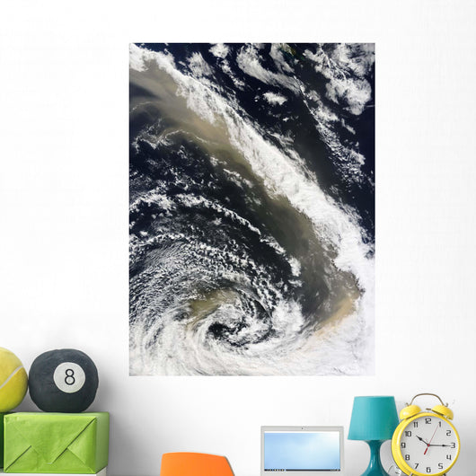 Dust Storm Blowing over Wall Decal