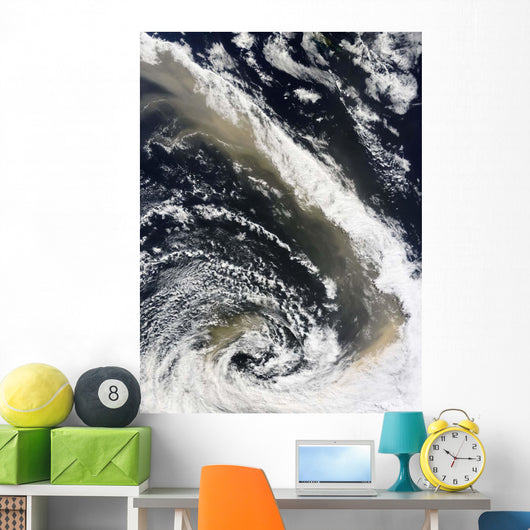 Dust Storm Blowing over Wall Decal