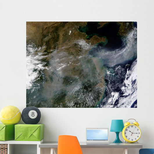Haze across North China Wall Decal