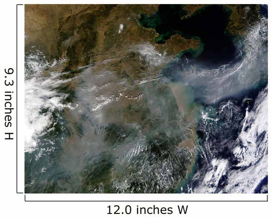 Haze across North China Wall Decal