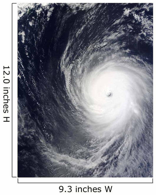 Super Typhoon Melor Hovers Wall Decal