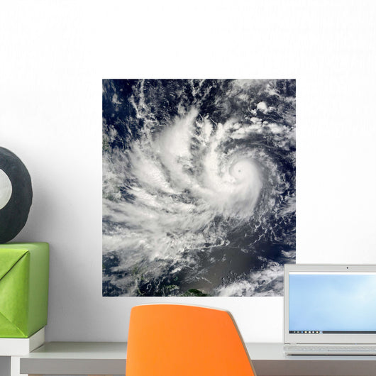Typhoon Parma Heading Westward Wall Decal