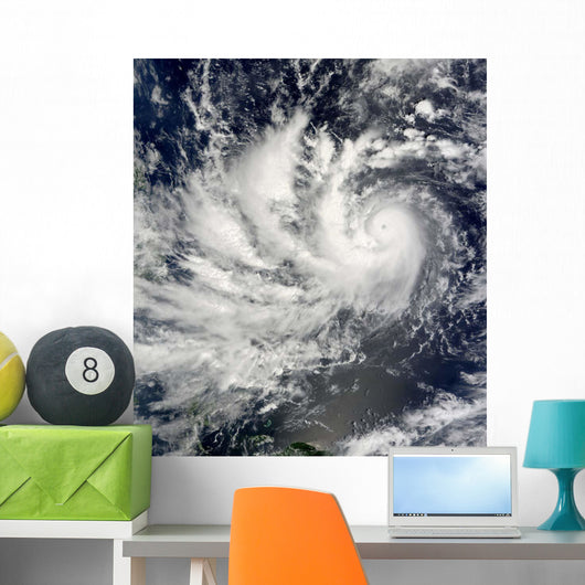 Typhoon Parma Heading Westward Wall Decal