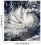 Typhoon Parma Heading Westward Wall Decal