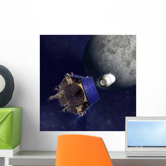Artist's Illustration Lunar Crater Wall Decal