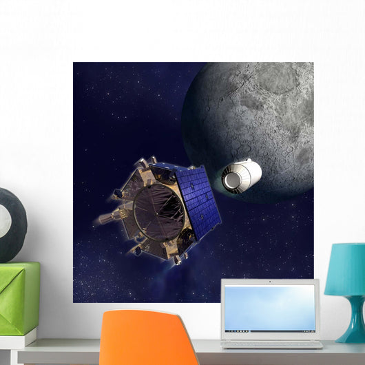 Artist's Illustration Lunar Crater Wall Decal