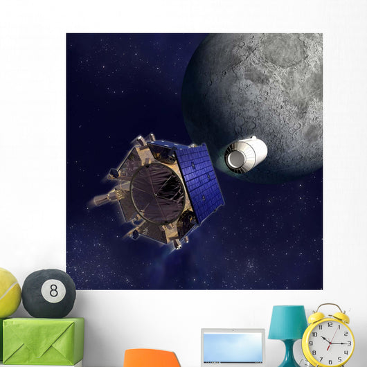 Artist's Illustration Lunar Crater Wall Decal