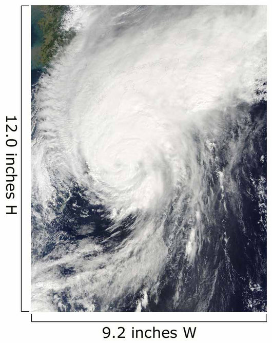 Typhoon Melor Approaching Japan Wall Decal
