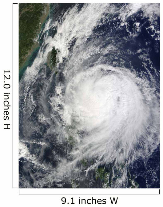 Typhoon Lupit off Philippines Wall Decal